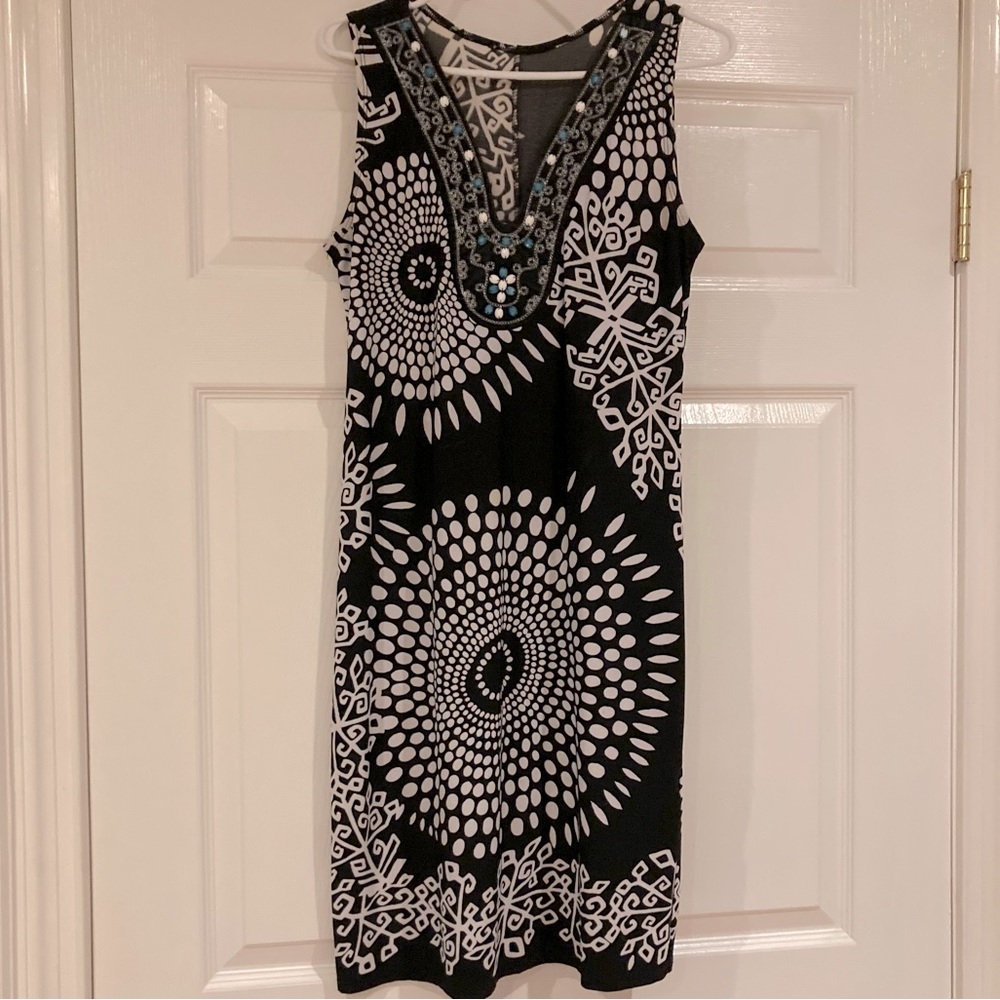 Summer dress with beading
